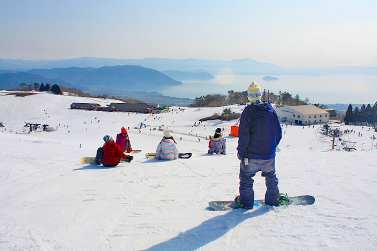 箱館山スキー場のゲレンデ