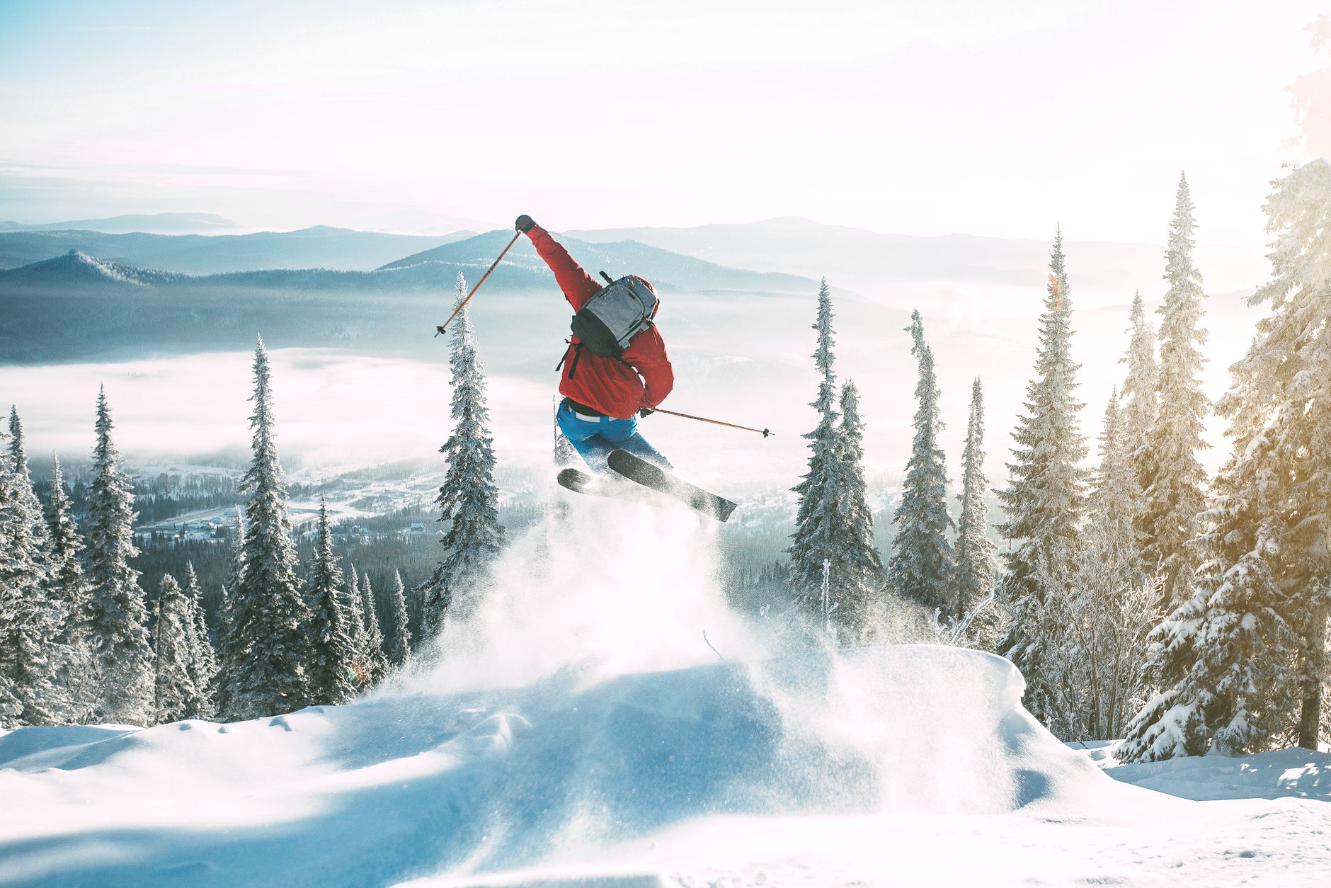 person skiing